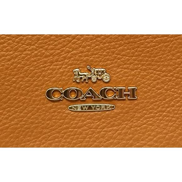 NWT COACH Women's Ellie File Bag (Pebbled Leather - Light Saddle) - Picture 4 of 5